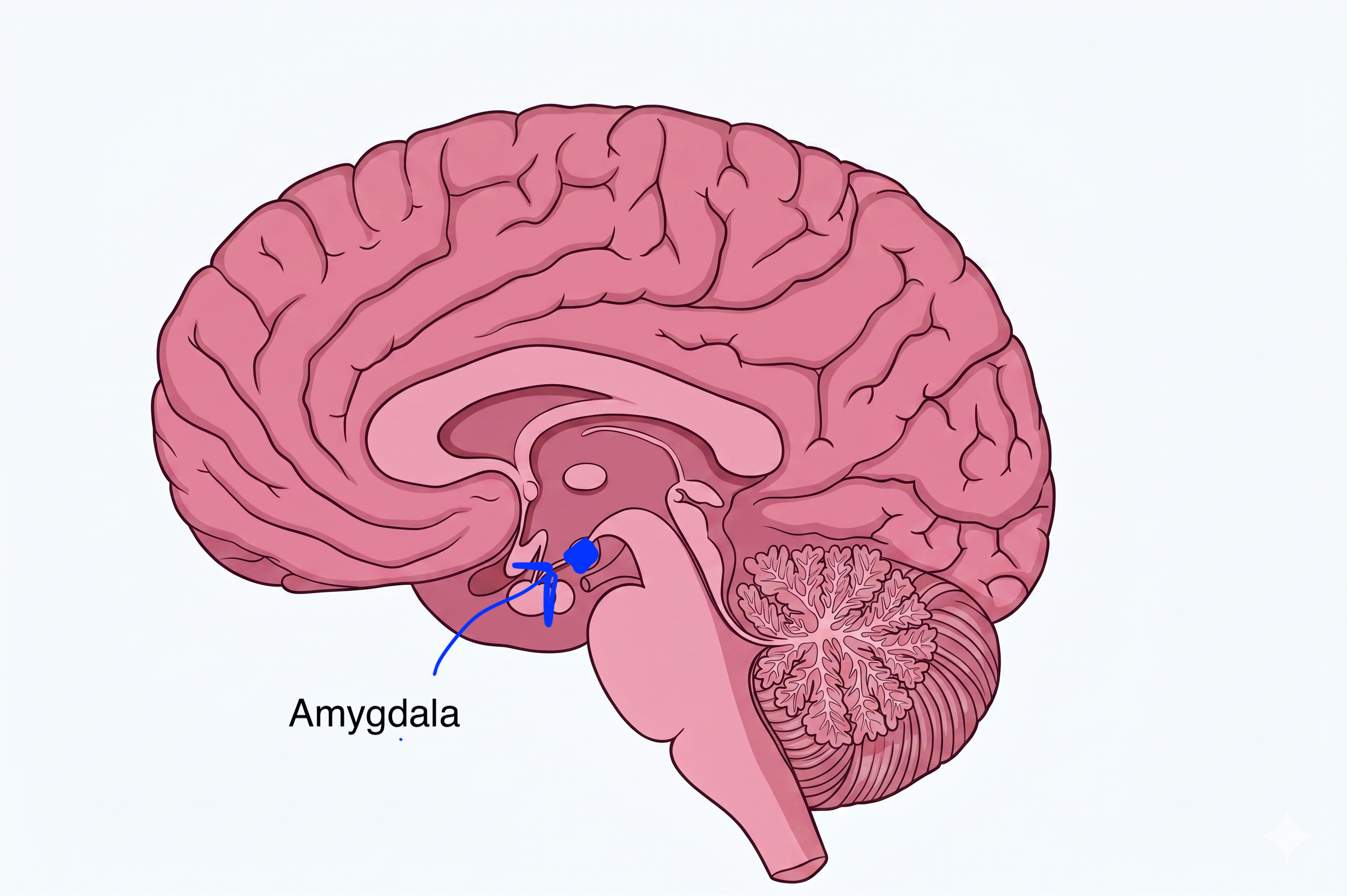 Extended amygdala location in brain